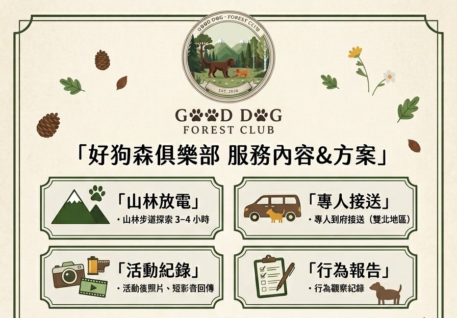 好狗森俱樂部服務內容與方案正式素材