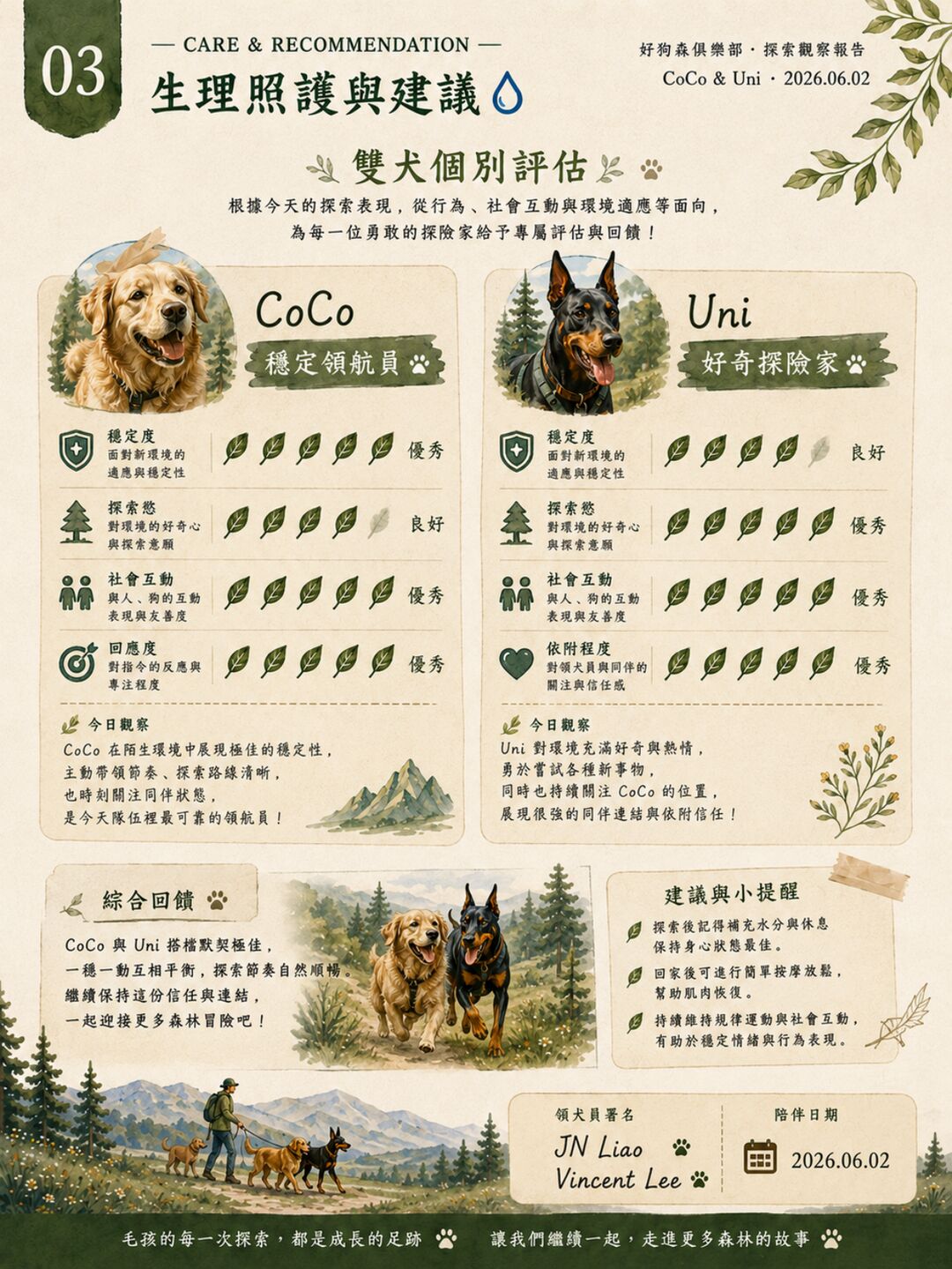 真實探索報告範例第 4 頁